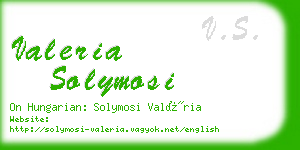 valeria solymosi business card